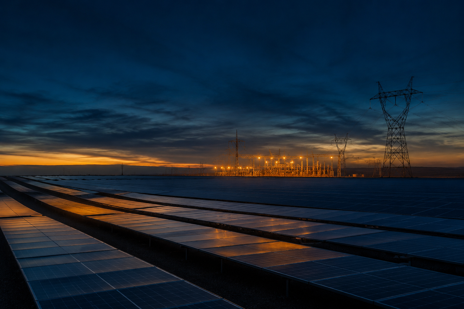Wind turbines in operation